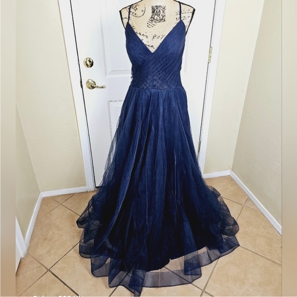 La Femme Illusion A Line Tulle Gown - Picture 1 of 12